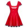 Black Level Vinyl Dress Red