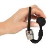 Rebel Heavy Rope Cock Strap with Ball Black
