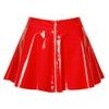 Black Level Vinyl Mini Skirt Red