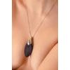 Vibrating necklace Liberty Leaf Black