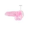 RealRock Crystal Clear 19cm Pink