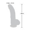 You2Toys Medical Silicone Dildo 20 cm silikonové dildo s přísavkou a varlaty