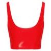 Black Level Adjustable Vinyl Top with Zip Red