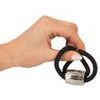 Rebel Heavy Rope Cock Strap with 2 Loops Black