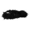 Rouge Medium Butt Plug Tail, Black Real Fur