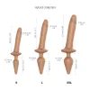 Strap-on-me Swith Realistic L 2v1 silikonové dildo přírodní