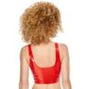 Black Level Adjustable Vinyl Top with Zip Red