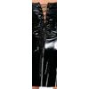 Black Level Vinyl Mini Dress with Corset Top