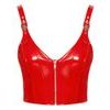 Black Level Adjustable Vinyl Top with Zip Red