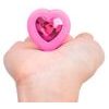 b-Vibe Vibrating Heart Plug S/M Pink