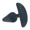 Classic Vibrating Silicone Anal Plug - S - Black