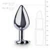 EasyToys Metal Butt Plug No. 7 Silver/Clear
