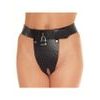 Rimba Chastity Belt with Two Holes In Crotch Padlock Included M/L