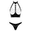 Black Level Open Cup Top Vinyl Set with Chains 2830469 Black