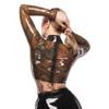 Latexový transparentní crop-top