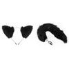 SinsFactory Furry Bad Kitty Set Ears & Butt Plug M