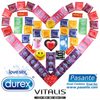 Макси пакет 55 презерватива Durex и Pasante + лубрикантен гел + вибриращ пръстен