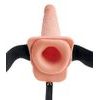 Fetish Fantasy 9" Hollow Squirting Strap On with Balls