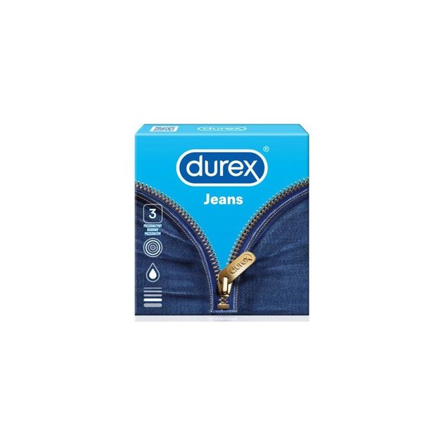 Durex Jeans 3 ks - Classic condoms - Sexshop Prague