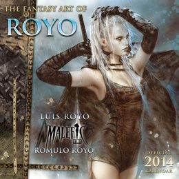 FANTASY ART OF ROYO - Official 2014 Calendar SLEVA 50%!