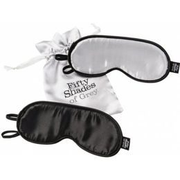 Fifty Shades of Gray No Peeking Eye Mask 2 pcs - black / gray