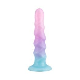 Lola Flow Unicorn silikonové dildo s vroubky 17 cm