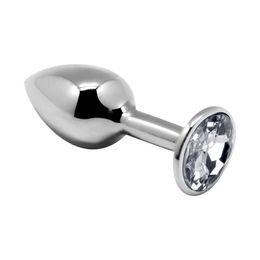 Alive Mini Metal Butt Plug Anal Pleasure White S