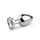 EasyToys Metal Butt Plug No. 7 Silver/Clear