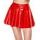 Black Level Vinyl Mini Skirt Red