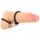 Rebel Heavy Rope Cock Strap with 2 Loops Black