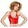 Black Level Adjustable Vinyl Top with Zip Red