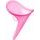 Funnel for women to urinate pink