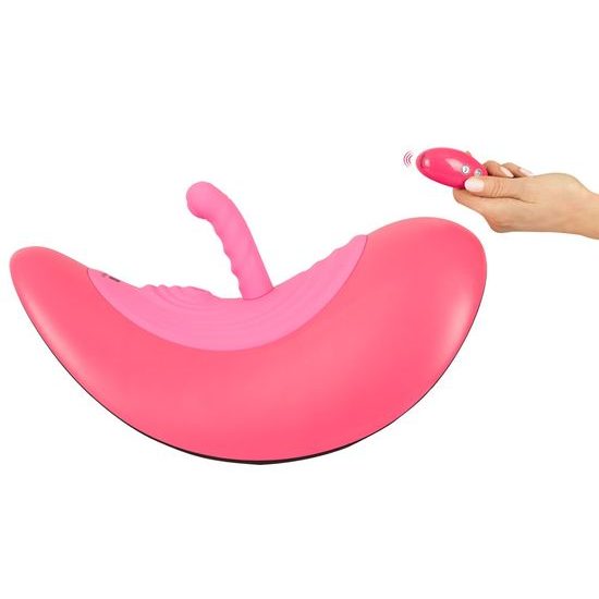 VibePad Rideon pulzující houpačka pro stimulaci G bodu a klitorisu růžová