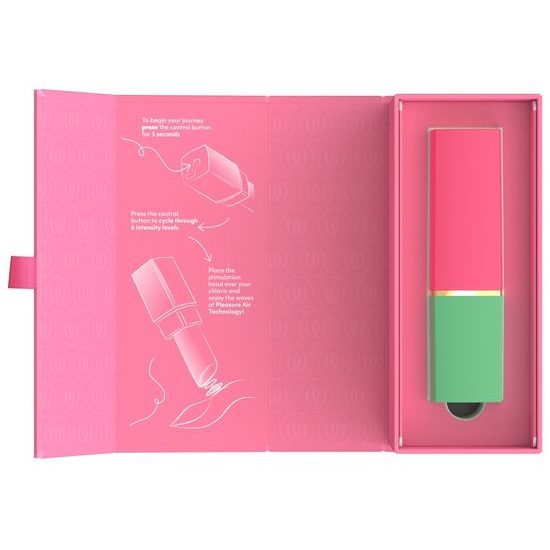 Womanizer Beauty - стимулатор за клитор с въздушни вълни във формата на червило (зелен)