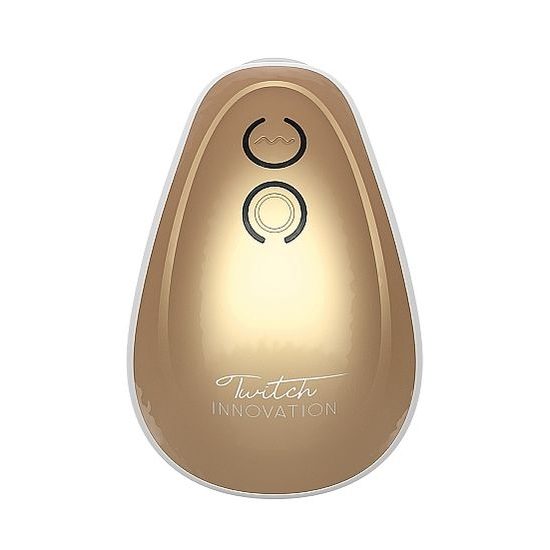 Shots Innovation Twitch Hands-Free Suction & Vibration Toy Gold