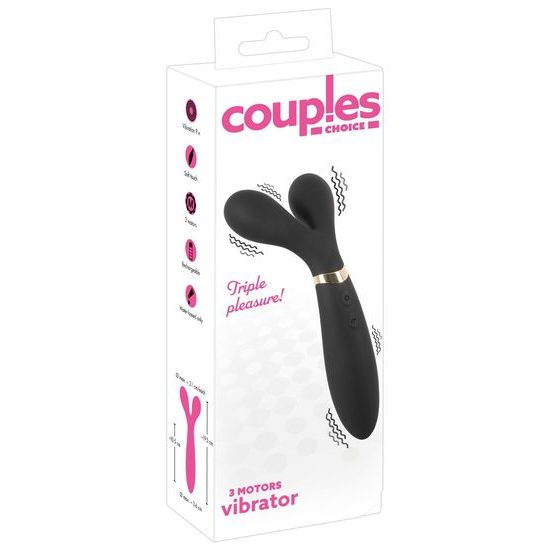 Coup!es Choice 3 Motors Vibrator Black