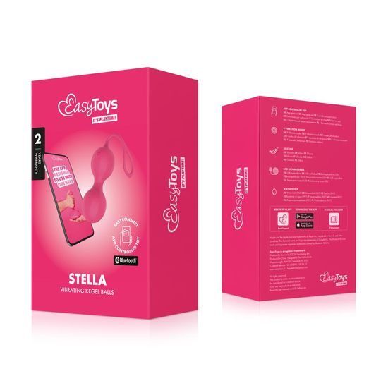 EasyConnect Vibrating Kegel Balls Stella App-Controlled Pink