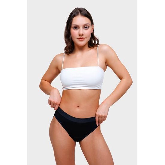 MyFemini Menstruační kalhotky klasické bambusové, střední menstruace (černé)