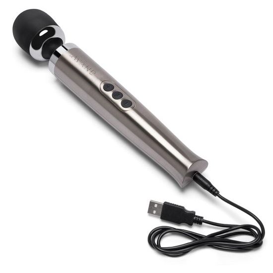 Le Wand Die Cast Rechargeable Vibrating Massager Silver