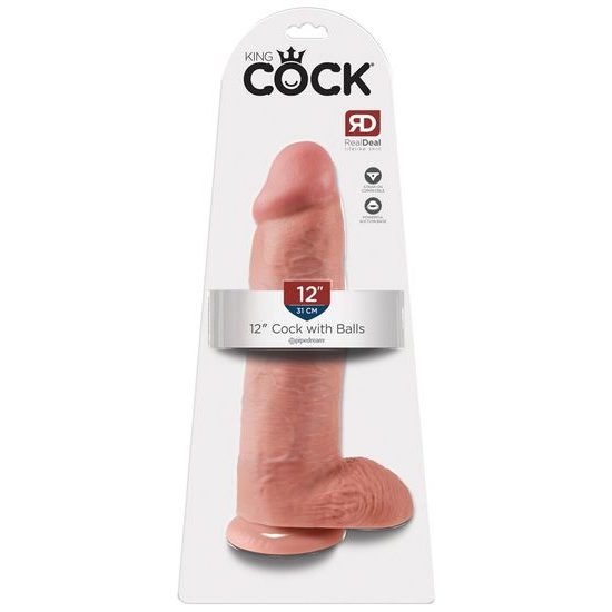 Pipedream King Cock 12″ Cock with Balls