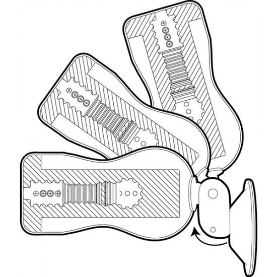 Shots Toys Easy Rider Strong Suction Cup Vaginal