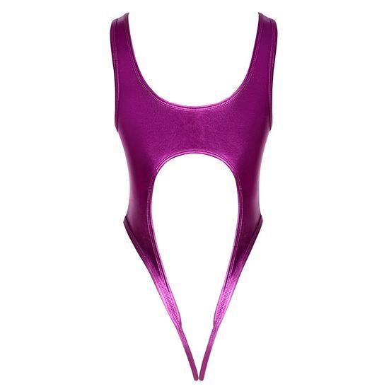 Cottelli Open Buttock Mettalic Body 2644487 Purple
