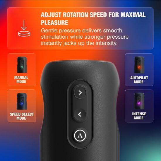 Arcwave Orbit Twisted Pleasure въртящ се мастурбатор (строкър) Black