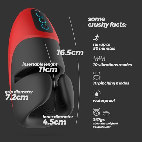 Crushious Pancho Rechargeable Masturbator With Pressure