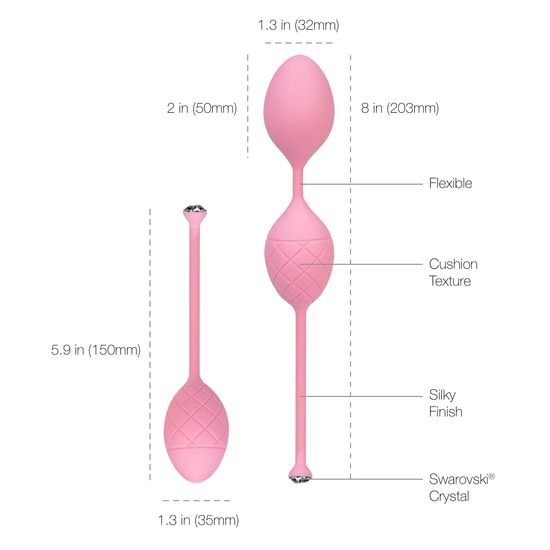 Pillow Talk Frisky Pleasure Balls Pink