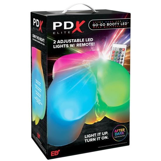 Pipedream PDX Elite Go-Go Booty Self-Lubricating Mega Masturbator Frosted