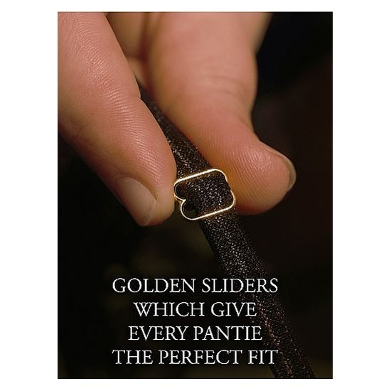 Le Désir Belle Elastic Lace Garter with Golden Details