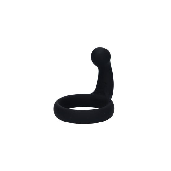 Black Velvets erection ring with stimulator