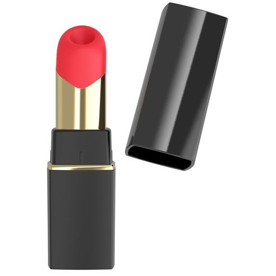 Womanizer Beauty - въздушновълнова клиторстимулираща играчка във форма на червило (черна)