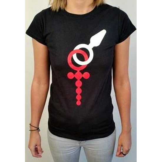 Women's t-shirt erotic fair pattern1 L